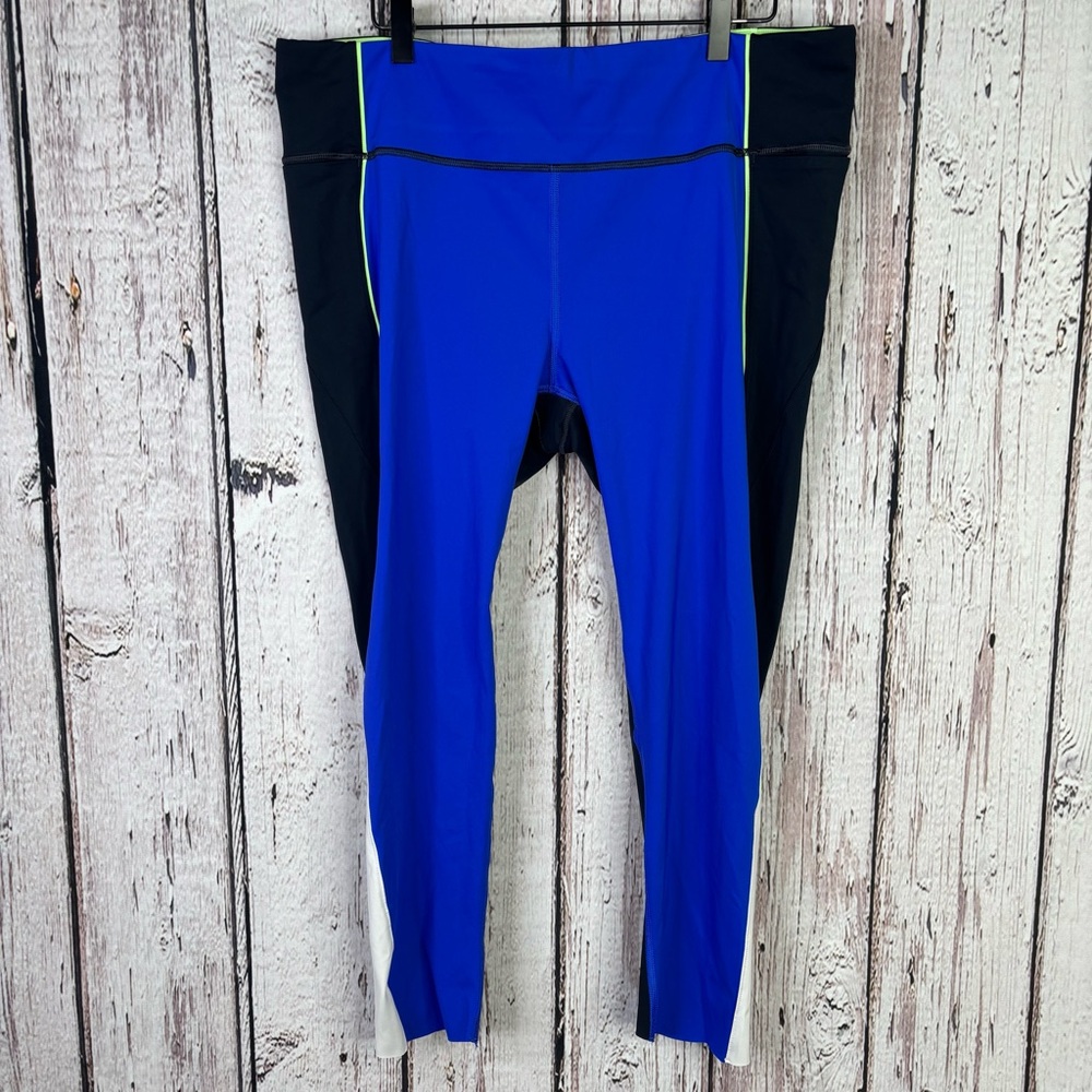 Athleta Velocity Colorblock Capri Legging Women’s XLT TALL LONG Colorful Run Gym